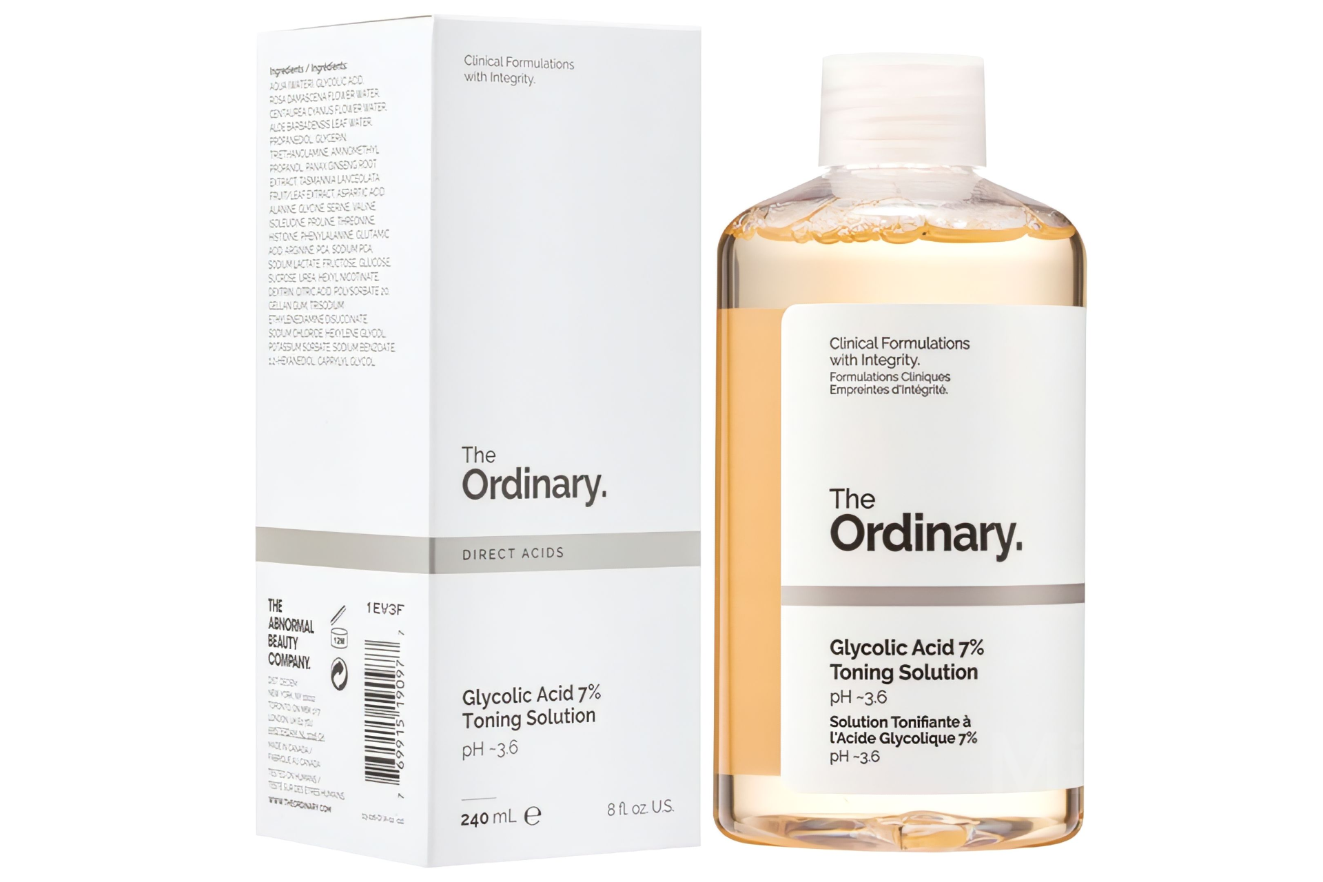 تونر گلیکولیک اسید 7% اوردینری ordinary glycolic acid 7% toning solution
