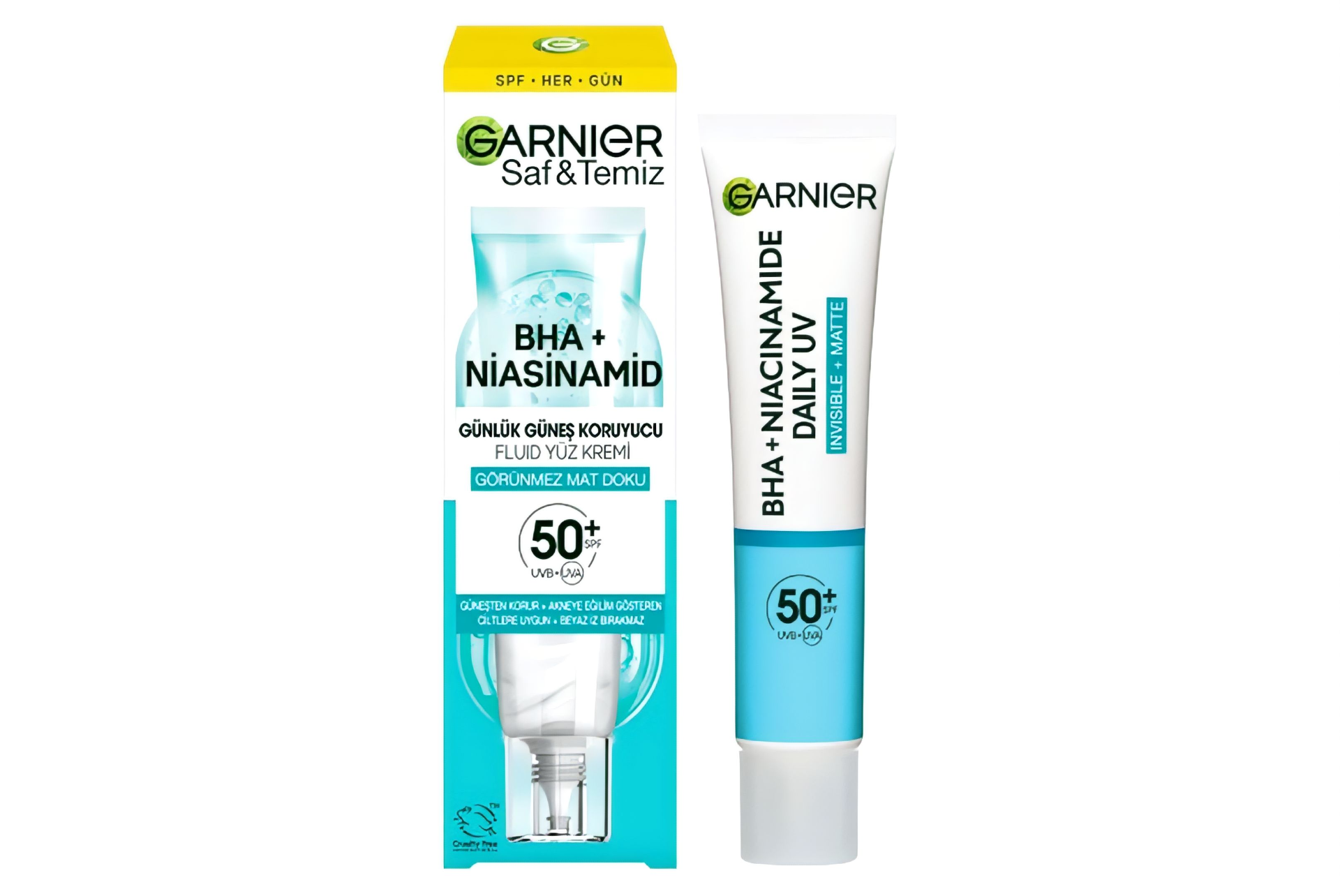کرم ضد آفتاب نیاسینامید گارنیر Garnier güneş koruyucu bha+ niasinamid krem
