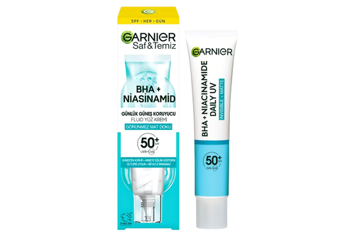 کرم ضد آفتاب نیاسینامید گارنیر Garnier güneş koruyucu bha+ niasinamid krem