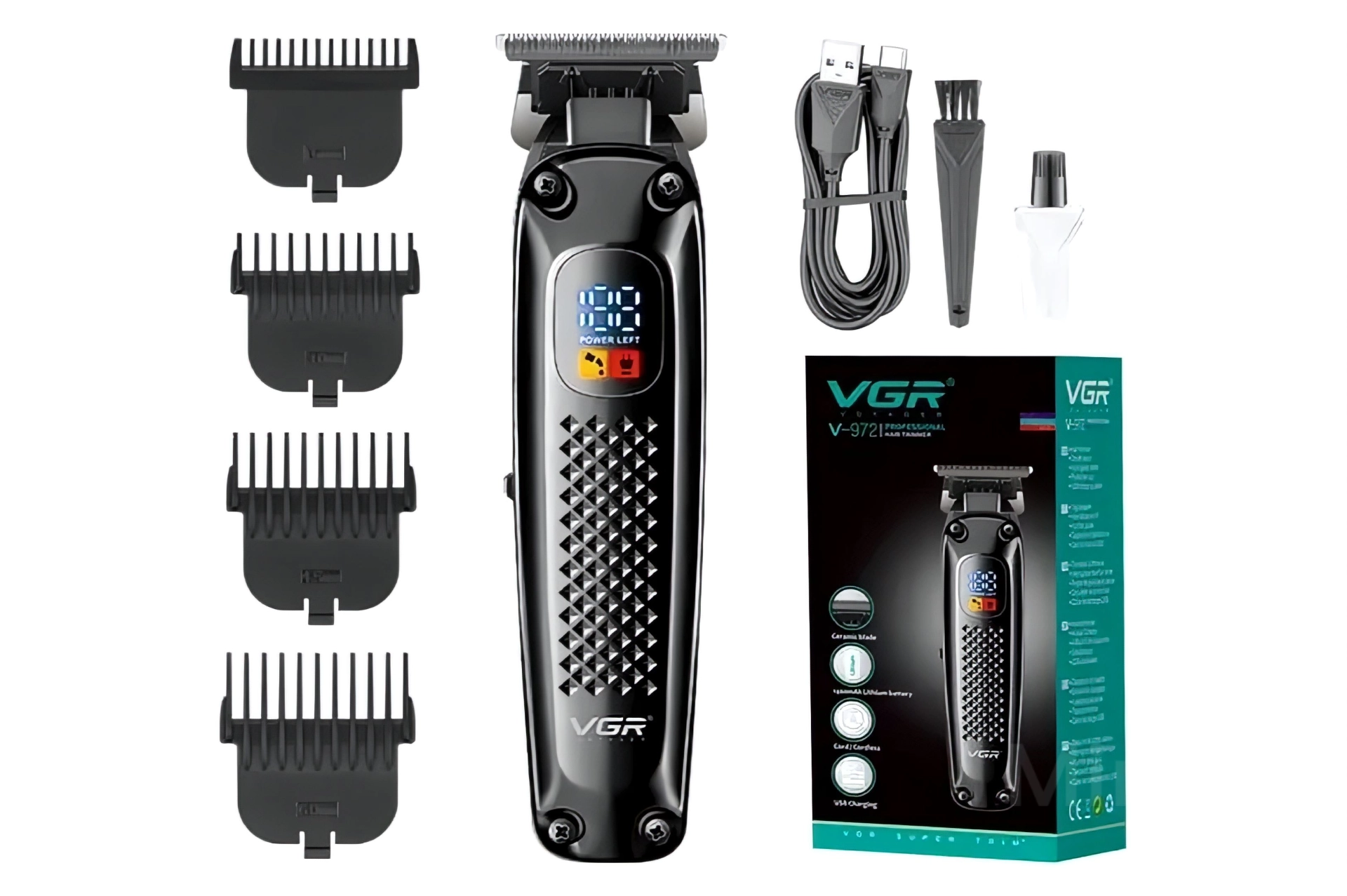 ماشین اصلاح موی سر و صورت وی جی ار VGR مدل V-972