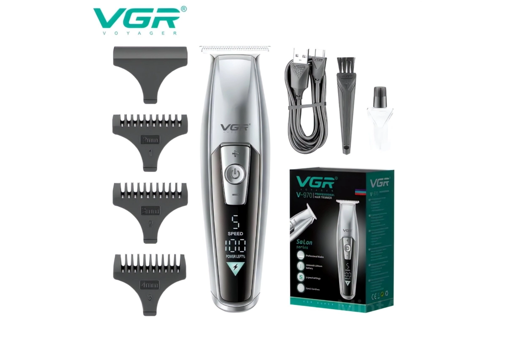 ماشین اصلاح موی سر و صورت وی جی ار VGR مدل V-970