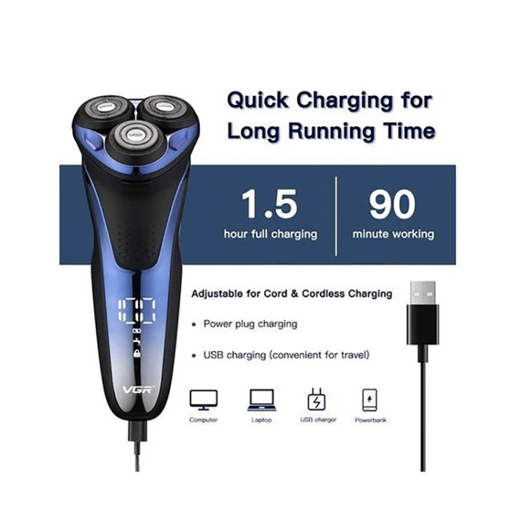 ماشین اصلاح صورت سه تیغ وی جی آر