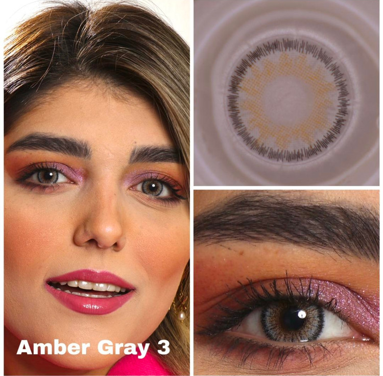 لنز کره ای یکساله نیوویژن پرو amber gray 3