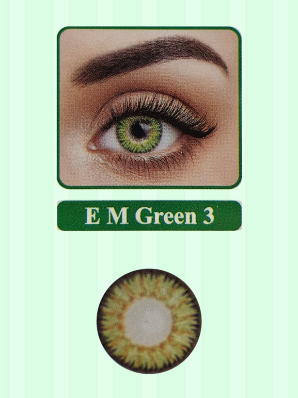 لنز نیوویژن پرو کره ای یکساله رنگ e m green 3