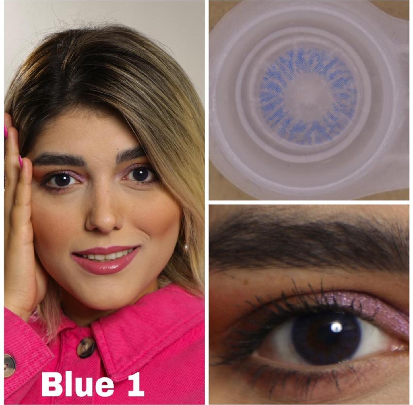 لنز کره ای یکساله نیوویژن پرو blue 1