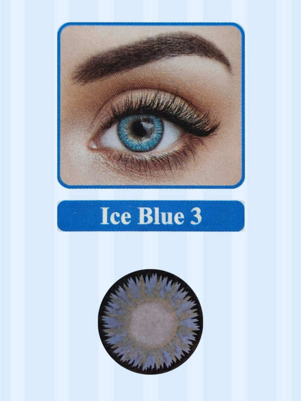 لنز نیوویژن پرو کره ای یکساله رنگ ice blue 3