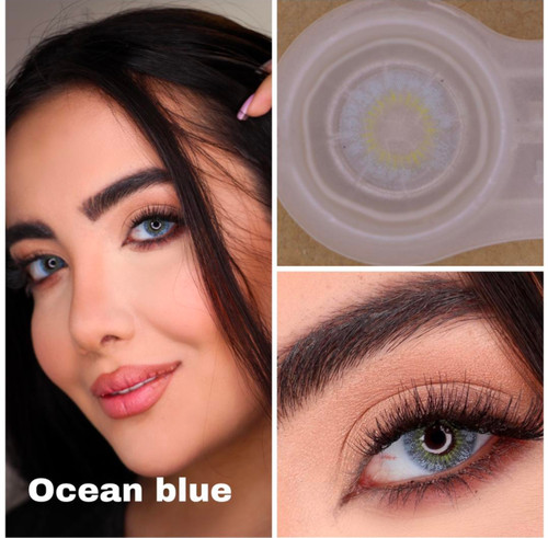 لنز کره ای یکساله نیوویژن پرو ocean blue