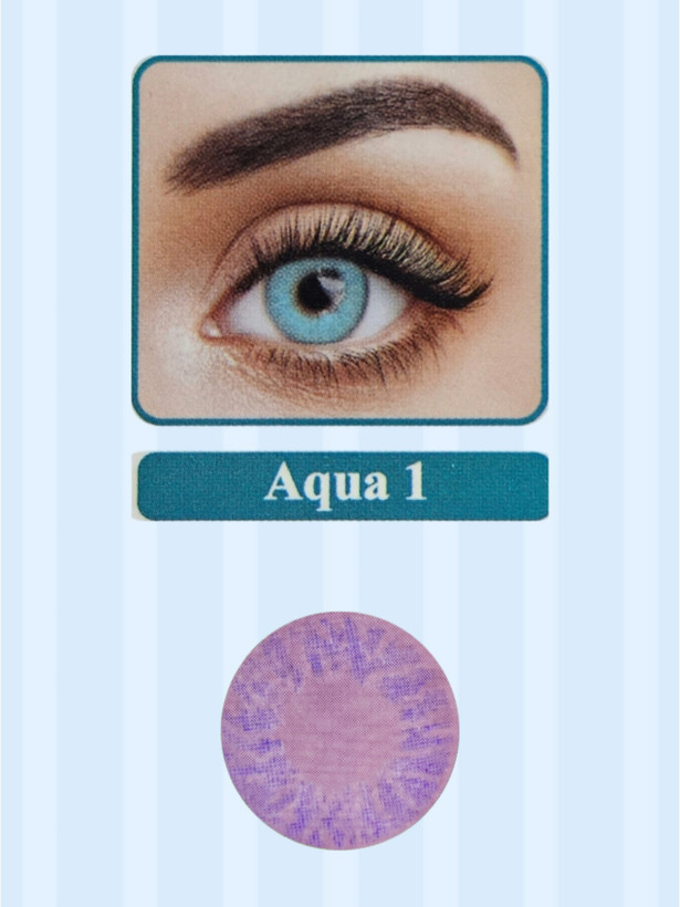 لنز نیوویژن پرو کره ای یکساله رنگ aqua 1