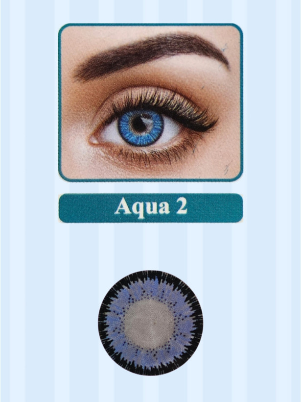 لنز نیوویژن پرو کره ای یکساله رنگ aqua ۲