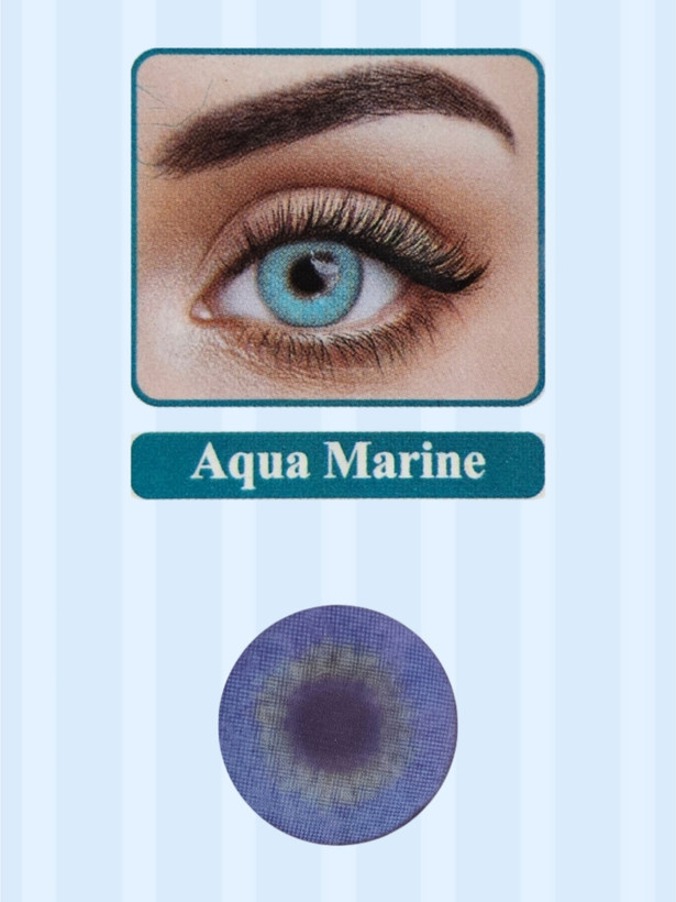 لنز نیوویژن پرو کره ای یکساله رنگ aqua marine