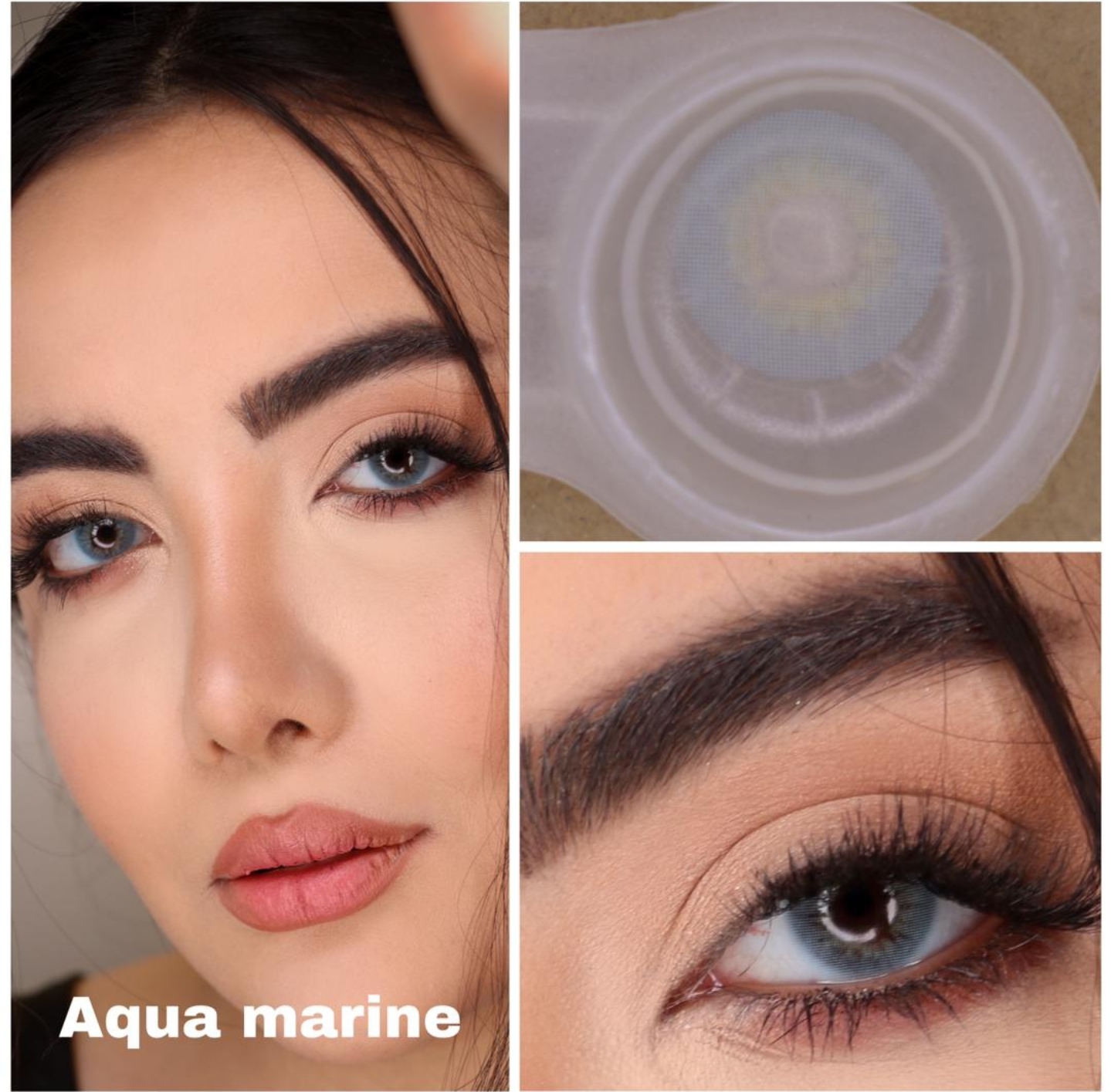 لنز کره ای یکساله نیوویژن پرو aqua marine