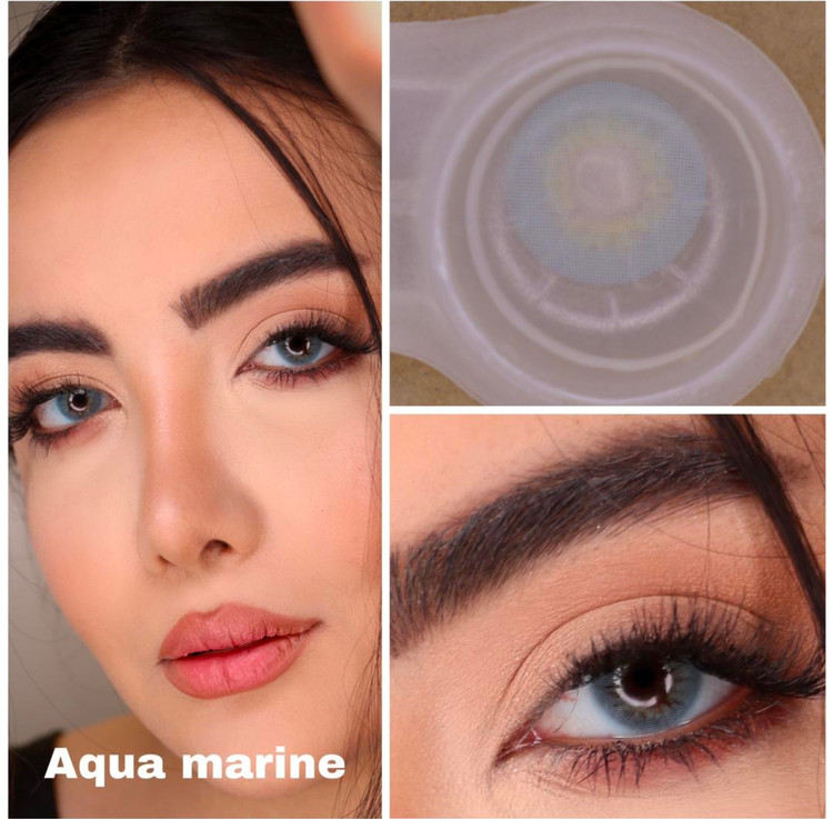 لنز کره ای یکساله نیوویژن پرو aqua marine
