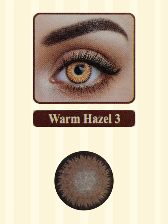 لنز نیوویژن پرو کره ای یکساله رنگ warm hazel 3