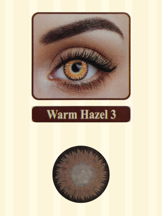 لنز نیوویژن پرو کره ای یکساله رنگ warm hazel 3