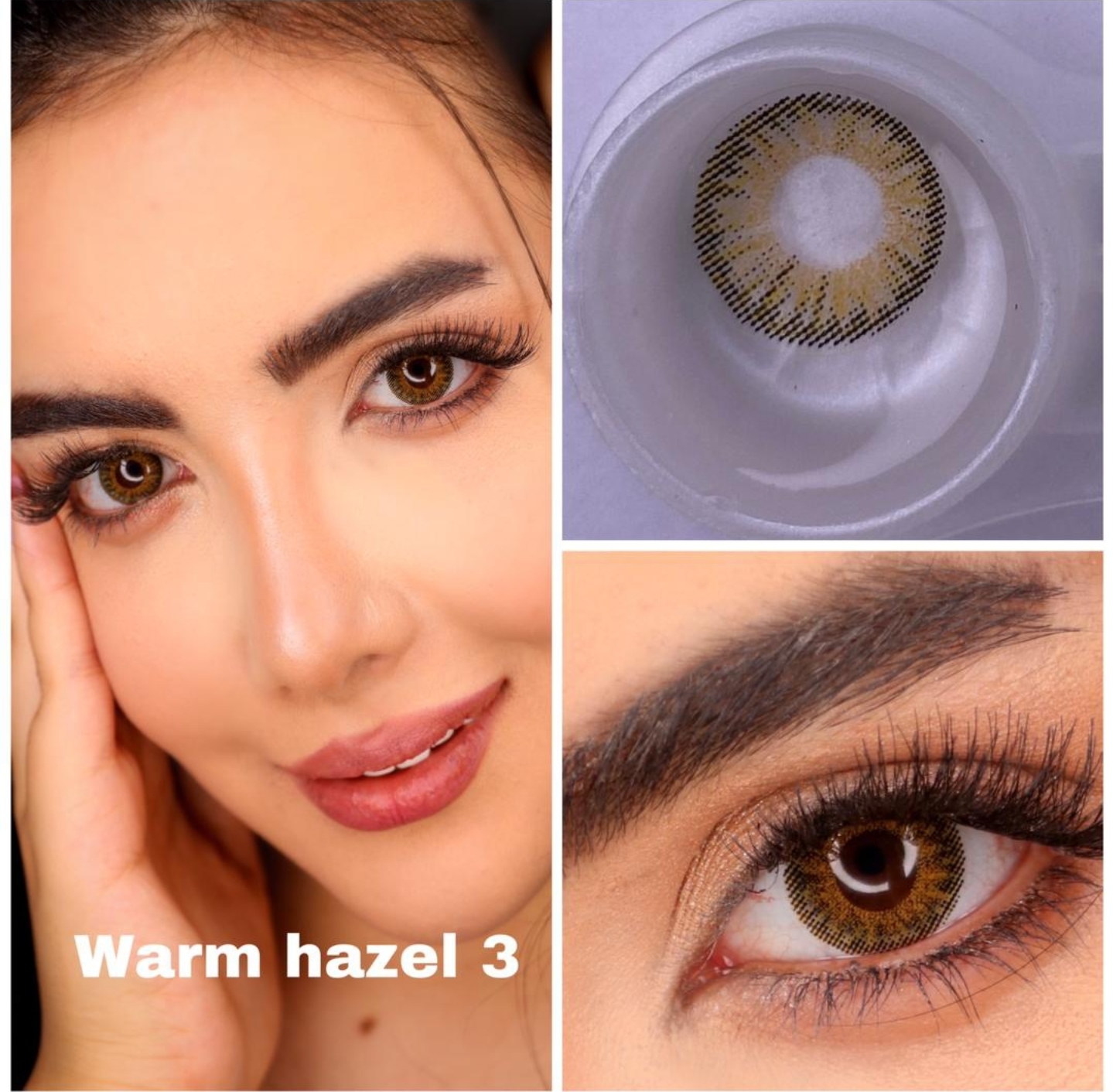 لنز کره ای یکساله نیوویژن پرو warm hazel 3
