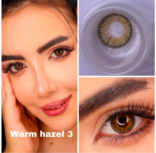 لنز کره ای یکساله نیوویژن پرو warm hazel 3