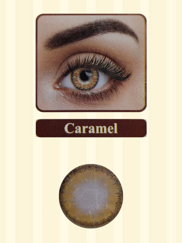 لنز نیوویژن پرو کره ای یکساله رنگ caramel