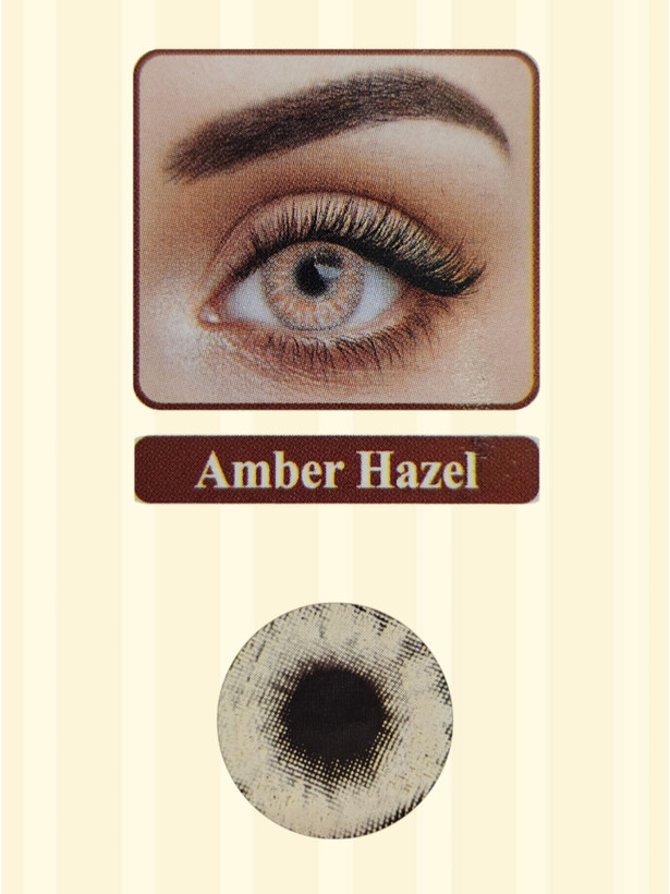 لنز نیوویژن پرو کره ای یکساله رنگ amber hazel